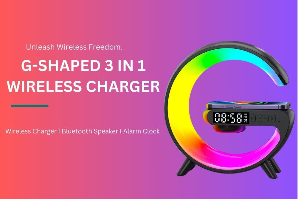 G-SHAPED 3 IN 1 WIRELESS CHARGER dgg